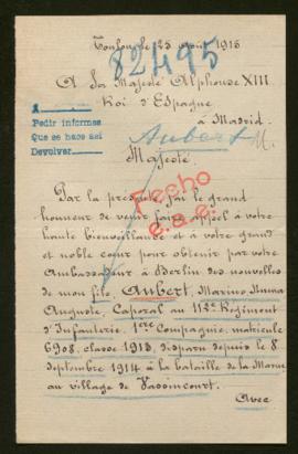 Expediente de Marius Numa Aubert