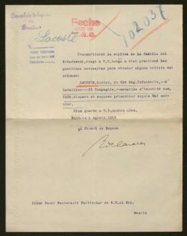 Expediente de Lucien Lacoste