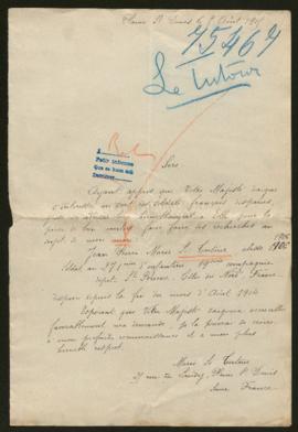 Expediente de Jean Pierre Marie Le Tutour