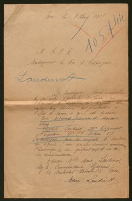 Expediente de Théodule Laudinot