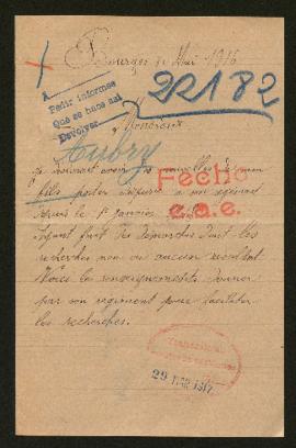 Expediente de Edmond Aubry