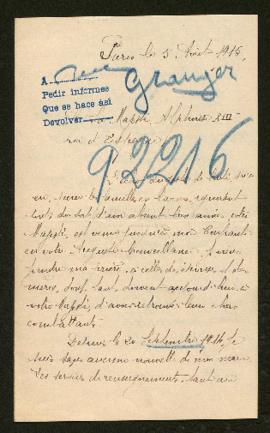 Expediente de Armand Granger