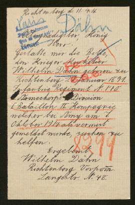 Expediente de Wilhelm Dähn