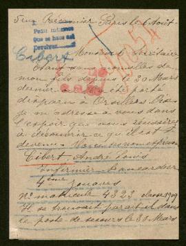 Expediente de André Louis Gibert