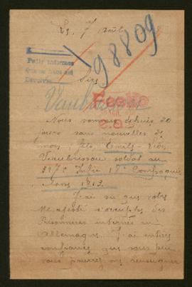 Expediente de Emile Léon Veaubrissou