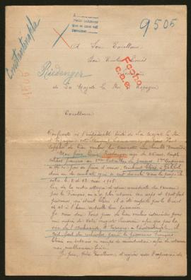 Expediente de Louis Riedinger