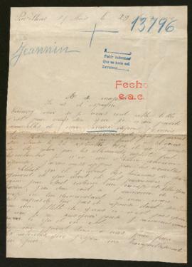 Expediente de Eugène Jeannin