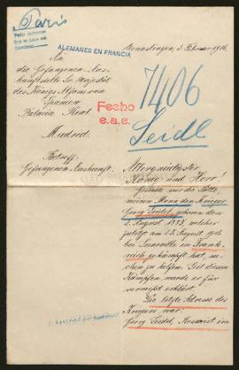 Expediente de Georg Seidl