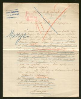 Expediente de Charles Mangé