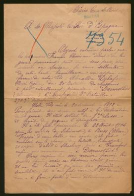 Expediente de Alexandre Honoré Eugène Delfosse