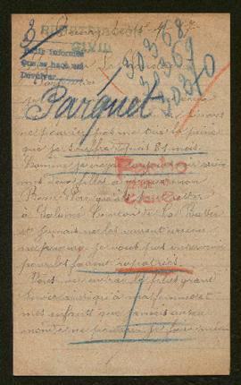 Expediente de Joséphine Parquet, Marie Parquet y Charles Leburgue