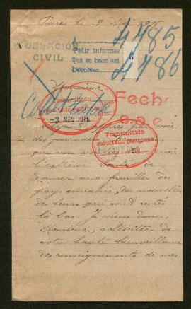 Expediente de las familias Collet-Taton y Collet-Gillet