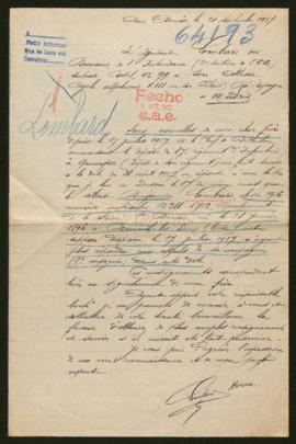 Expediente de Edgard Benjamin Lombard