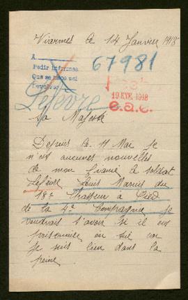 Expediente de Louis Marius Lefèvre