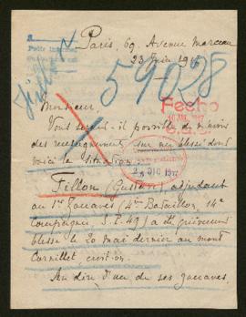 Expediente de Gustave Fillon