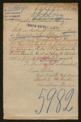 Expediente de Johann Schlorz