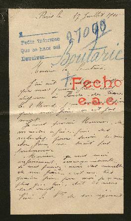 Expediente de Alphonse Boutarie