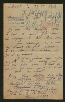 Expediente de Pierre Louis Réthore