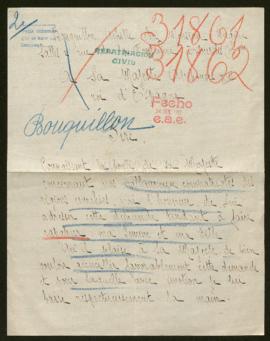 Expediente de Julienne Bouquillon Delbarre y su hija Simonne Bouquillon