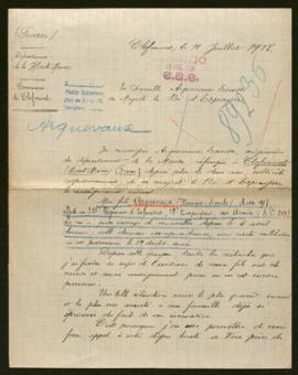 Expediente de François Emile Arquevaux