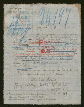 Expediente de madame Théry Benoit