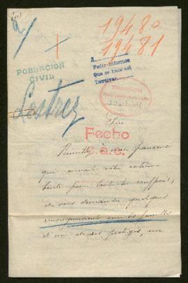 Expediente de la familia Lestrez Delezenne y Marthe Lestrez Morq