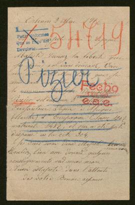 Expediente de Adolphe Demosthéne Pizier