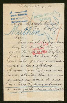 Expediente de la familia Mathon Bernaert