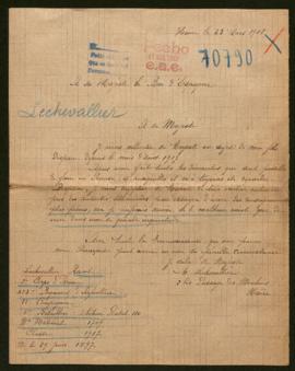 Expediente de Raoul Lechevallier