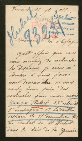 Expediente de Georges Hubert