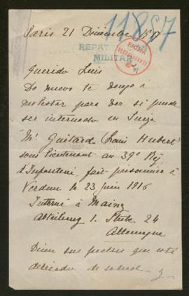 Expediente de Louis Hubert Guitard