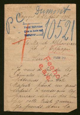 Expediente de madame Henri Dumont
