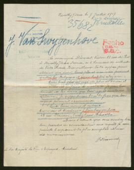 Expediente de J. van Swygenhave y esposa