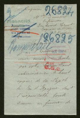 Expediente de la familia Rommelare-Nassens y Alcide Delaby e hijo