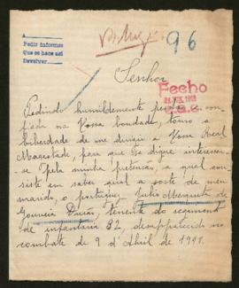 Expediente de Julio Mesquita de Gonveira Durao