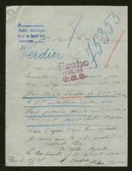 Expediente de Jean Basile Verdier