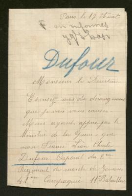 Expediente de Léon Charles Dufour