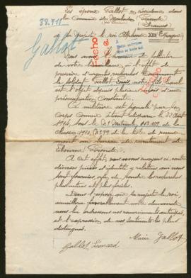 Expediente de Louis Gallot