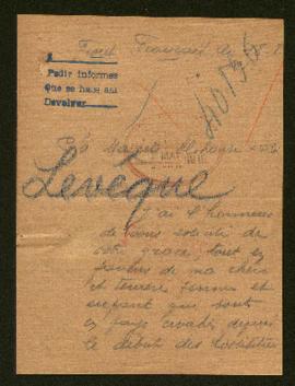 Expediente de Julie Lévique e hijo