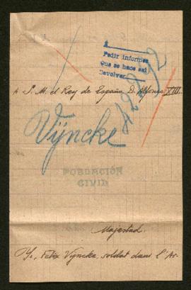 Expediente de Hortense Vyncke e hijos