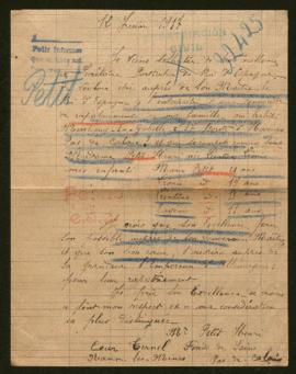 Expediente de la familia Petit-Lécutier