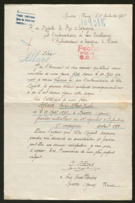 Expediente de Henri Albert Emile Allard