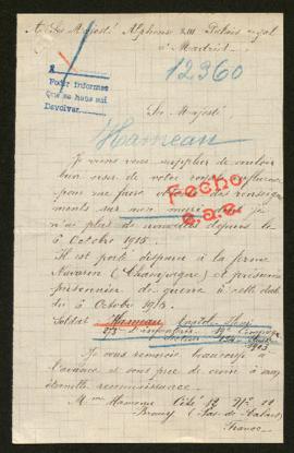 Expediente de Anatole Henri Hameau