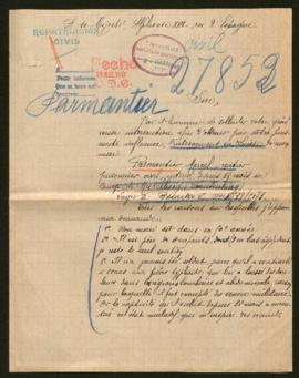 Expediente de Marcel Parmantier