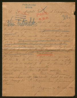 Expediente de la familia van Ertevelde-Pirard