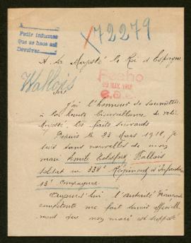 Expediente de Emile Telesfort Wallois