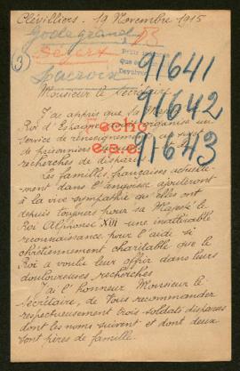 Expediente de René Jean Charles Godegand, Alphonse Lucien Dézert y Fernand Eugène René Lacroix
