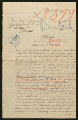 Expediente de Wilhelm Deutsch