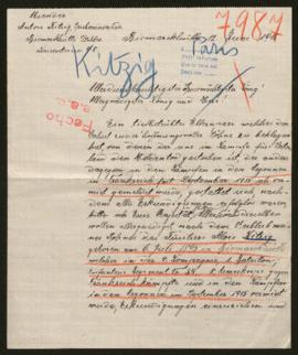Expediente de Alois Kitzig