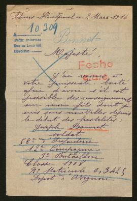 Expediente de Joseph Bonnet